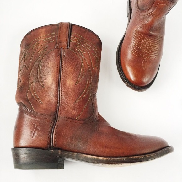 Frye Other - Frye Brown Leather Mid-calf Boots Youth 4